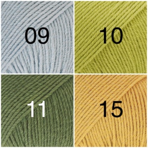 Filato di cotone Merino DK Garnstudio DROPS design Double Knitting lana 50% lana Merino Extra Fine 50 cotone egiziano 50g immagine 4