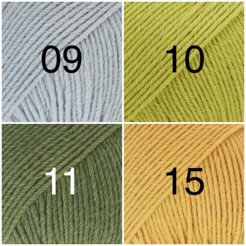 Filato di cotone Merino DK Garnstudio DROPS design Double Knitting lana 50% lana Merino Extra Fine 50 cotone egiziano 50g immagine 4