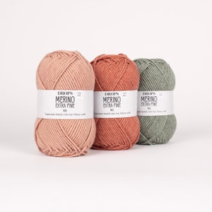 DK Merino yarn! Garnstudio DROPS design Merino Extra Fine - 100% extra fine merino DK knitting wool - 50 grams