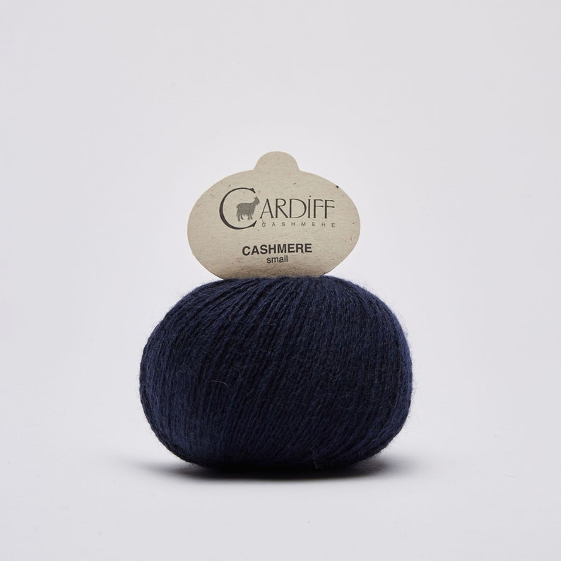 Cardiff Cashmere yarn SMALL Fingering / baby 100% Cashmere made in Italy ethical sustainable luxury lace crochet wool 25 grams 647 COSMO