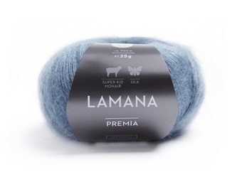 LAMANA Premia Super Kid Mohair Silk Fluffy Yarn - Mulesing-Free PREMIA