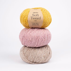 New Soft Tweed yarn Garnstudio DROPS design DK Knitting wool Extra Fine Merino wool Alpaca 50g zdjęcie 1