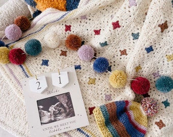 Shop Vintage Baby Blanket Crochet Kit - Soft Alpaca Yarn DIY