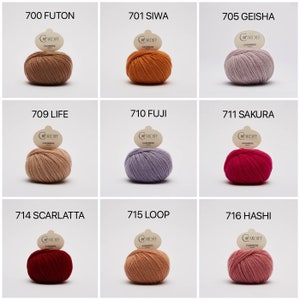 2024 New Shades Cardiff Cashmere yarn dk Classic 100% made in Italy ethical sustainable luxury knitting crochet wool image 7