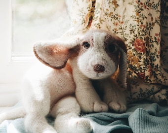 Beagle Puppy KNITTING KIT - Tout ce dont vous avez besoin de la plus haute qualité pour tricoter votre chien DIY Kit - Collaboration officielle X Dot Pebbles Knits