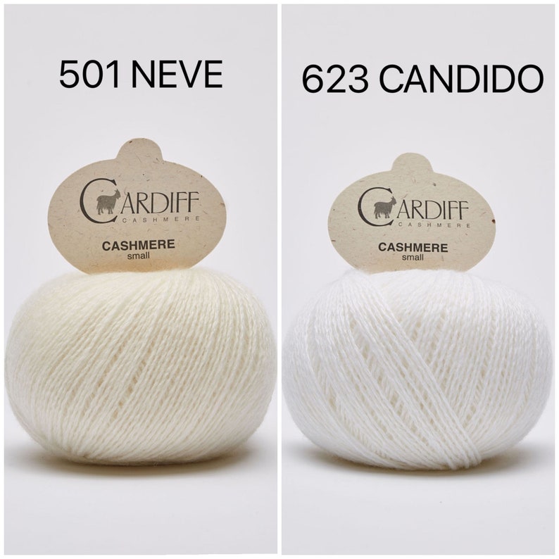 Cardiff Cashmere yarn SMALL Fingering / baby 100% Cashmere made in Italy ethical sustainable luxury lace crochet wool 25 grams image 10