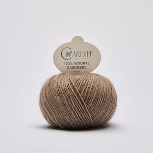 Italian Pure Cashmere 4ply yarn Fingering / baby made in Italy ethical sustainable luxury lace crochet knitting wool 25g CARDIFF SMALL