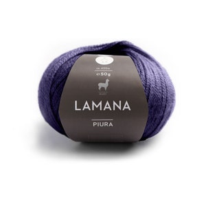 LAMANA Piura Baby Alpaca Lace Superlight yarn - mulesing-free  OEKO-TEX® Standard 100 ethical sustainable knitting wool Made in Peru 50g