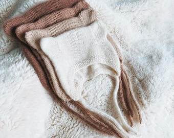 Shop Baby Bear Bonnet Knitting Kit | 100% Italian Cashmere