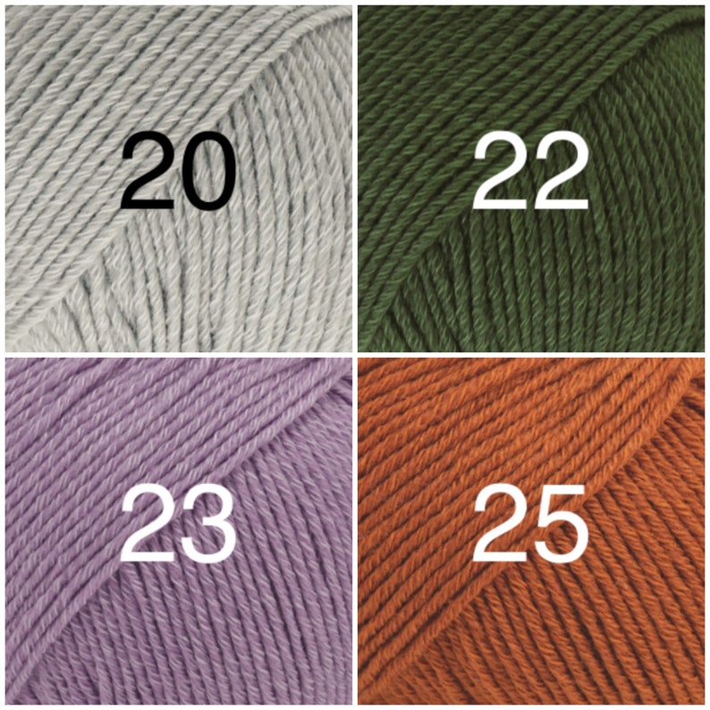 Filato di cotone Merino DK Garnstudio DROPS design Double Knitting lana 50% lana Merino Extra Fine 50 cotone egiziano 50g immagine 6