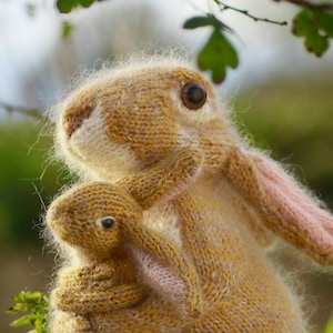 高評価の贈り物 - Hares Moon KIT KNITTING Rabbit Bunny Guess Love I Much How ぬいぐるみ