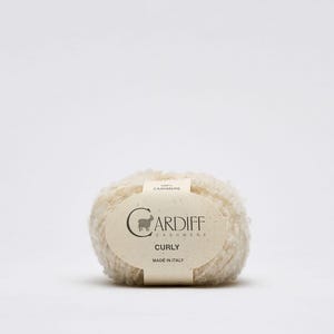 Buy Italian Pure Cashmere Boucle Yarn – Sustainable Chunky Wool Cardiff Cashmere CURLY