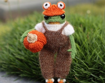 Little Frog Wardrobe KNITTING KIT - Official collaboration X Dot Pebbles Knits - All the yarn of highest quality to make outfit DIY Kit