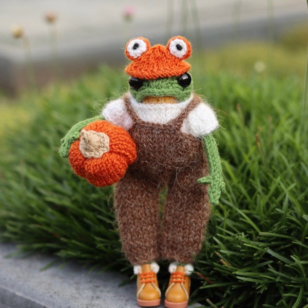 Little Frog Wardrobe KNITTING KIT - Official collaboration X Dot Pebbles Knits - All the yarn of highest quality to make outfit DIY Kit