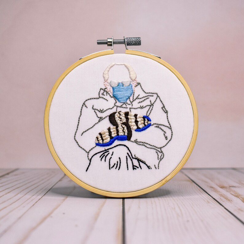 Bernie Sanders Embroidery Bernie Sanders meme Bernie Feel image 0