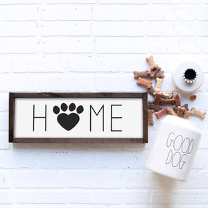 Pfoten print Home Schild Printable| Home Printable Schild| Pfote Druckbares Dekor| Hundeschild| Pfotenabdruck| Home Schild mit Pfotenabdruck| Home Schild Printable