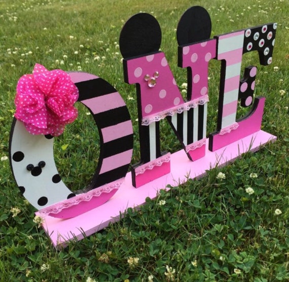 First Birthday Photo Prop Minnie Mouse Birthday Cake Smash Etsy
