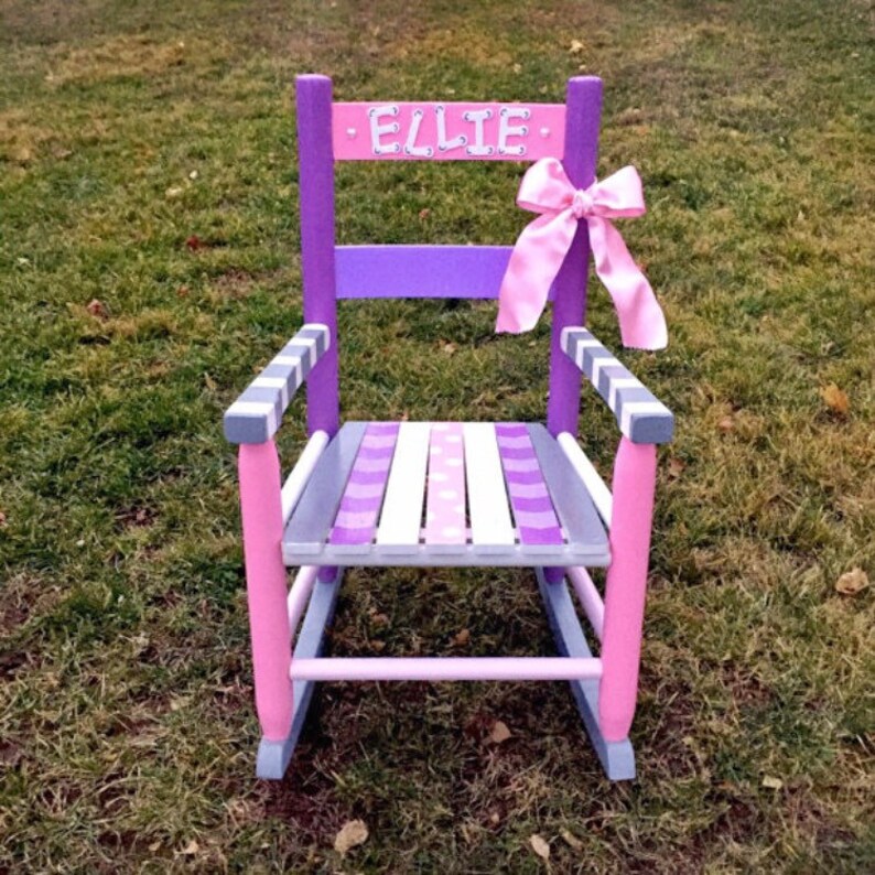 personalized rocking chair for baby girl