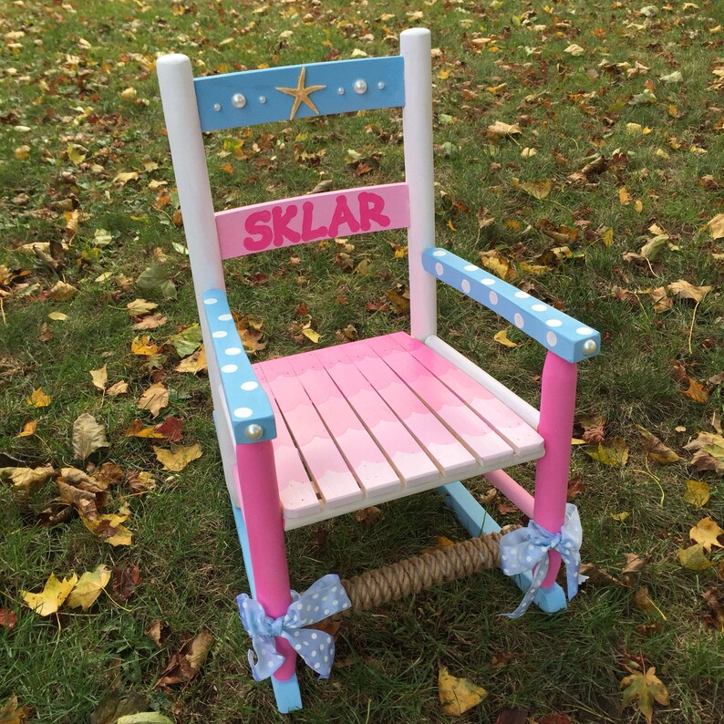 personalized rocking chair for baby girl
