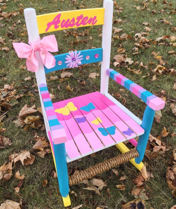 personalized rocking chair for baby girl