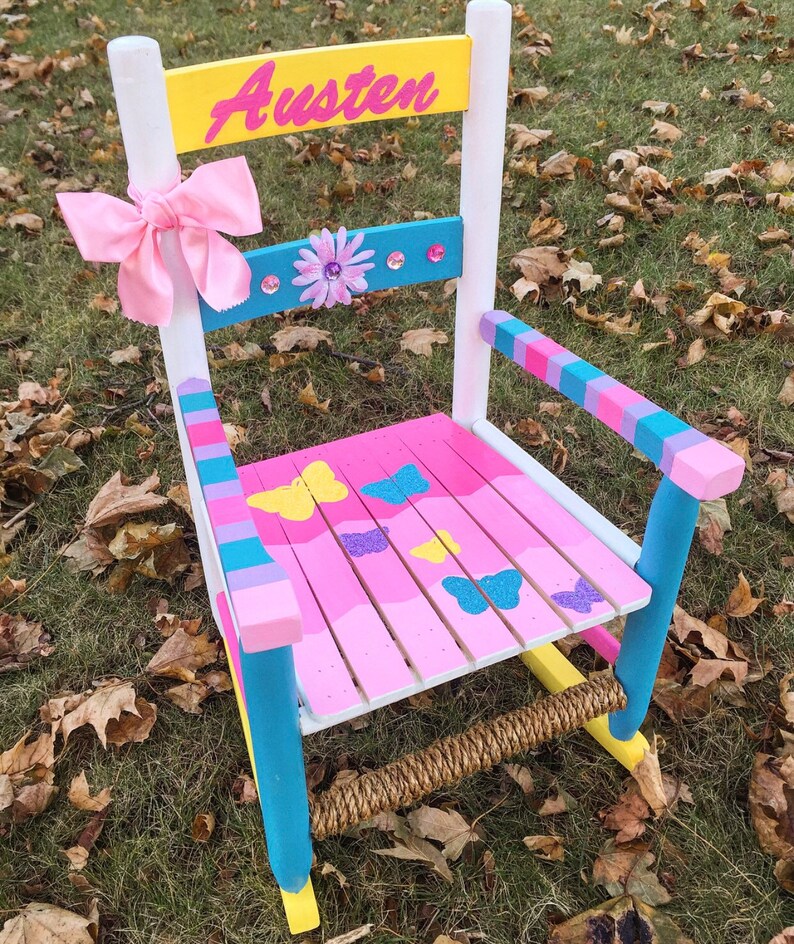 personalized rocking chair for baby girl
