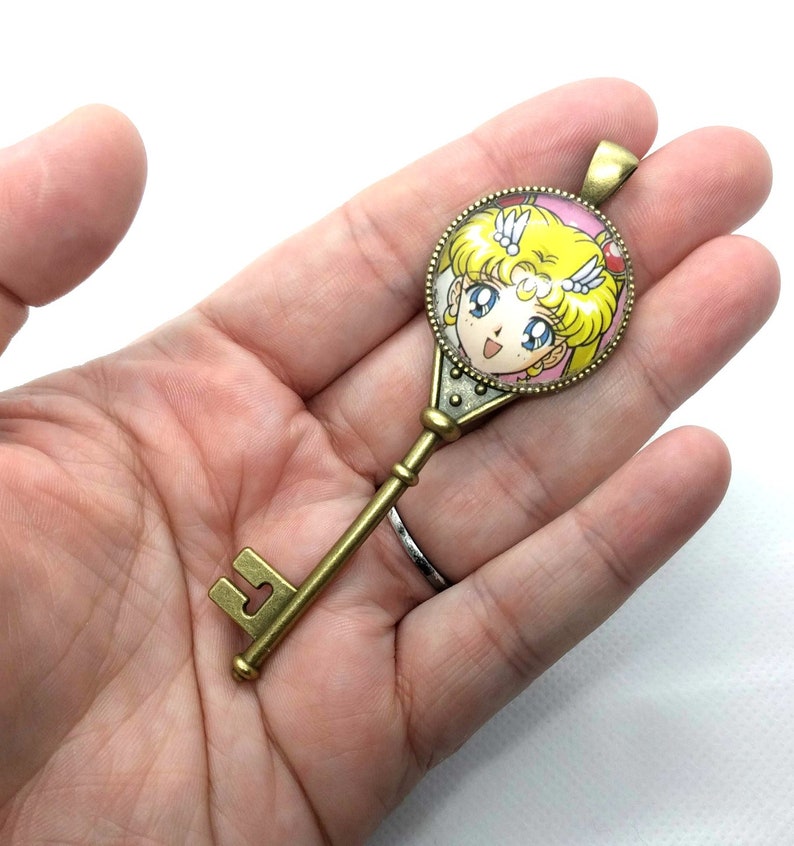 Upcycle Sailor Moon Key Pendants Necklace or Keychain