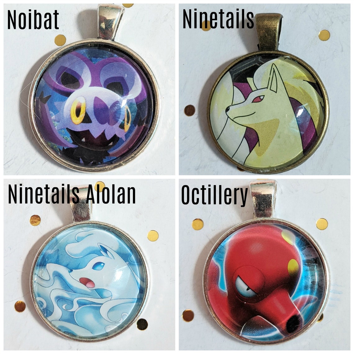 Pokemon Pendants L/M/N/O Upcycle Necklace or Keychain Etsy