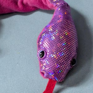 Rattling Danger Noodle – Poseable Snake Plush with Rattle Tail