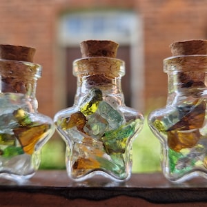 Star-Shaped Recycled Glass Suncatchers