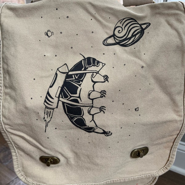 Space Tardigrade Canvas Field Bag