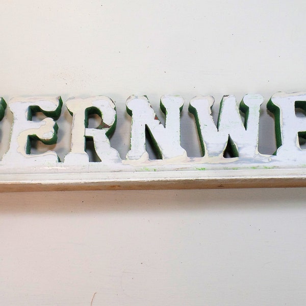 Fernweh Sign, Boho Decor, Wanderlust Sign Salvaged Wood Sign, Rustic Wood Sign, Bohemian Decor, German Sign, Shelf Sign. Inspirational Decor