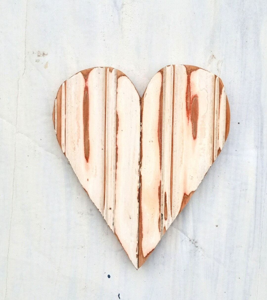Rustic Wooden Heart Reclaimed Wood Heart Bohemian Decor Heart Etsy
