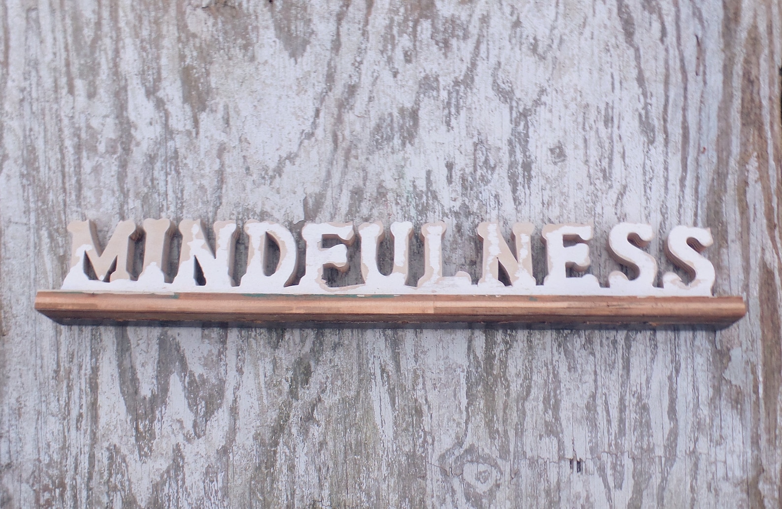 Mindfulness Sign Buddhist Sign Recycled Wood Sign Spiritual | Etsy