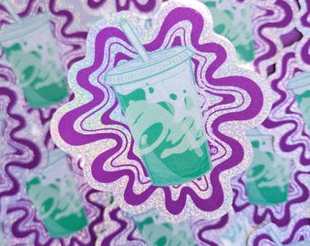 Baja Blast Glitter Vinyl Sticker