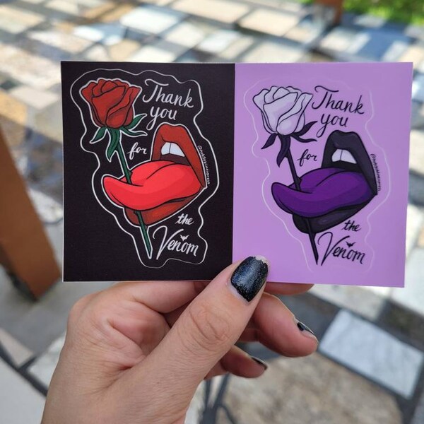 Thank You for the Venom Decal Etsy