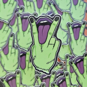 Frankenstein Tongue Sticker