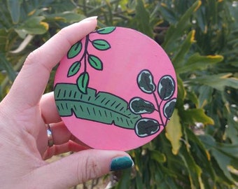 Plant Lover Hand Painted Magnet