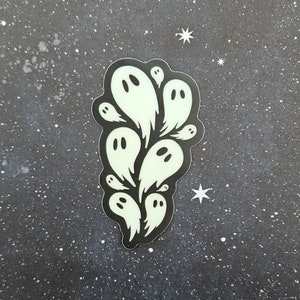 Glow in the Dark Ghostie Vinyl Sticker
