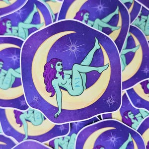 Space Babe Matte Vinyl Sticker
