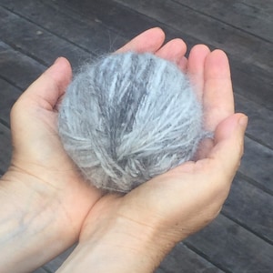 Yarn made with your dogs or cats hair Chiengora, dog or cat hair yarn, dog wool, pet dog cat keepsake. image 3