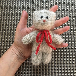 Small Teddy bear made with your dog's or cat's fur! The sweater is optional. Dog keepsake, Cat keepsake, Husky, Ragdoll, Maincoon