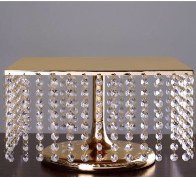 14 Led Light Chandelier Cake Stand Square Image 0