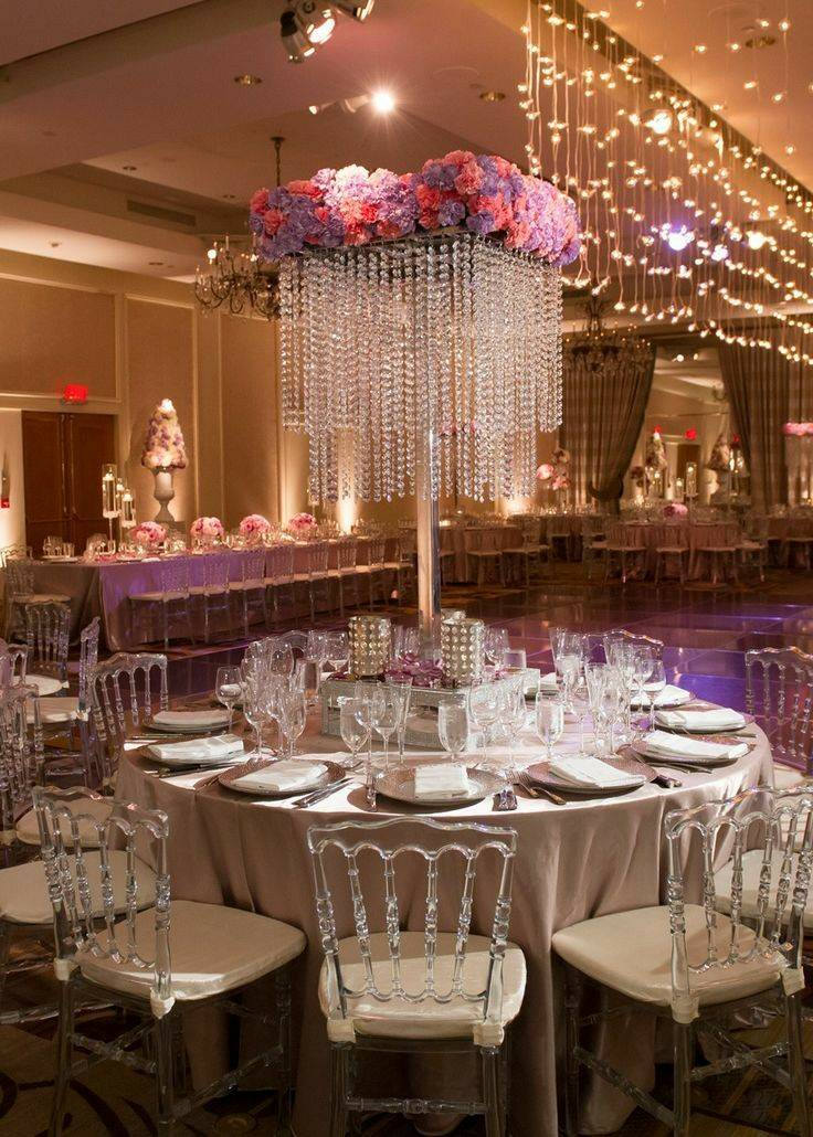 Chandelier wedding centerpiece/ wedding centerpiece for table/ Etsy