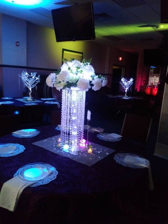 Chandelier Wedding Center Piece For Table Tabletop Image 0