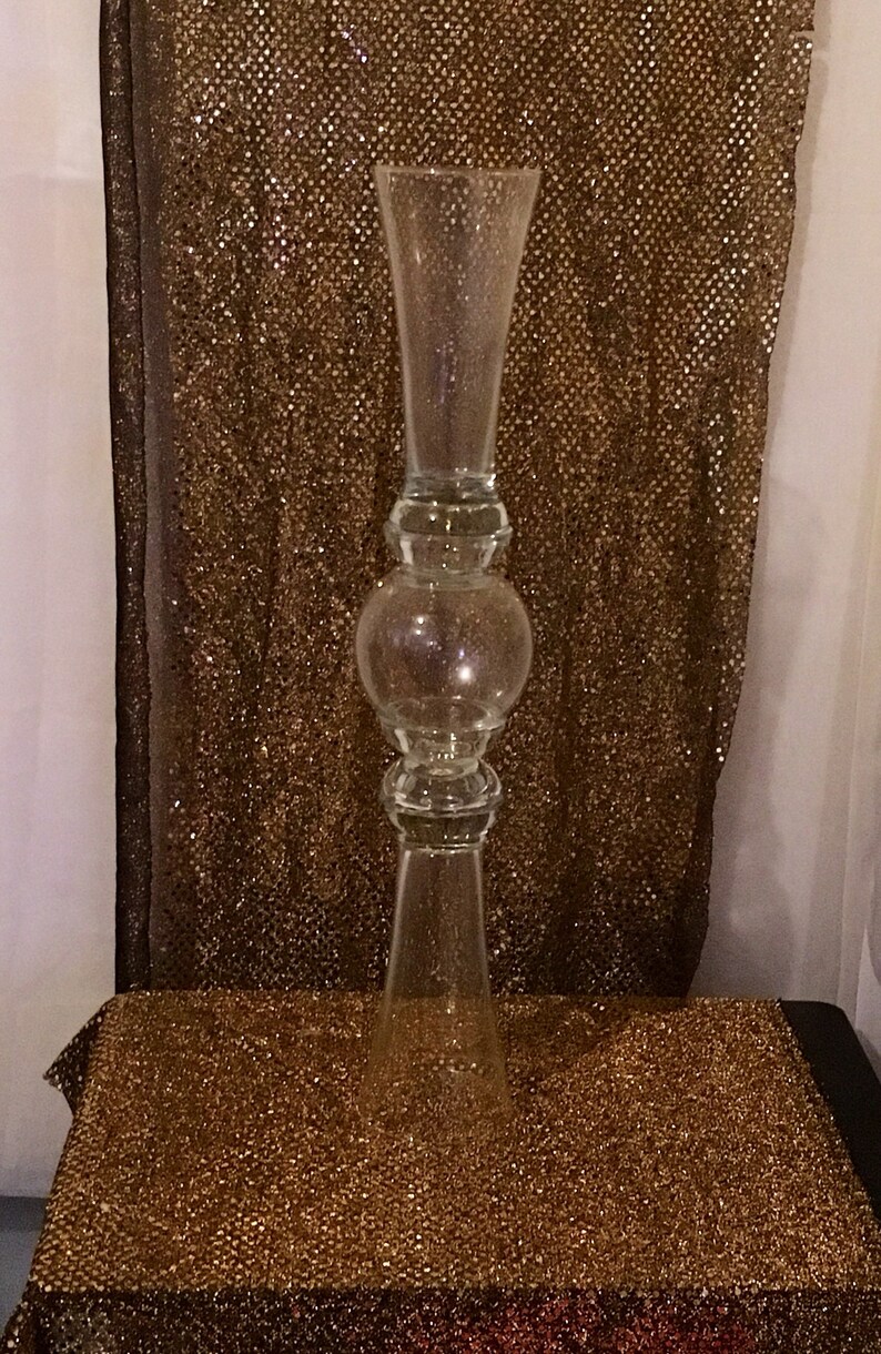 12 Set Reversible Glass Vase Wedding Centerpieces For Table Etsy