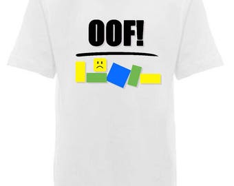 Noob Shirt Etsy - oof roblox noob shirt gift for child gift for kid gift for gamer under 25 gaming shirt computer game