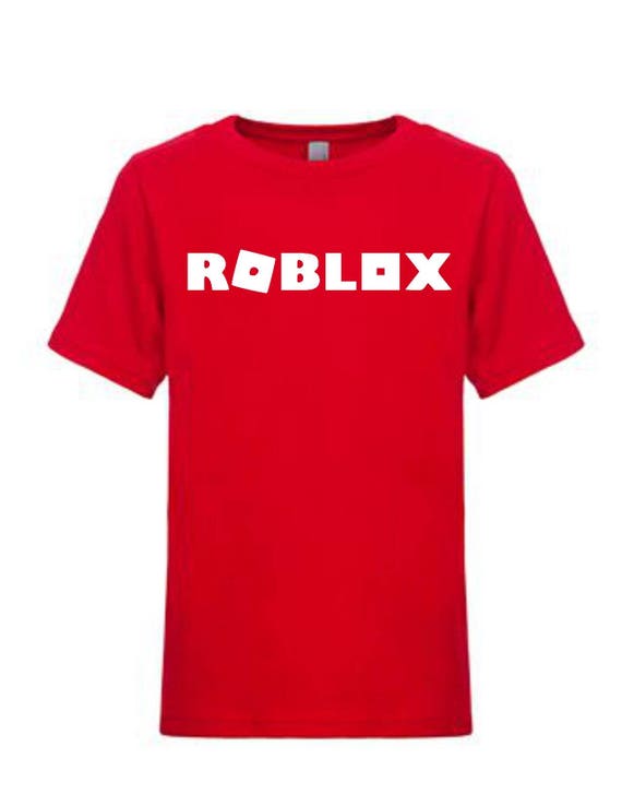 Roblox Game Shirt Gift For Child Gift For Kid Gift For Etsy - roblox t shirt roblox roblox party shirt video gamer etsy