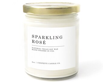 Sparkling Rosé Soy Candle