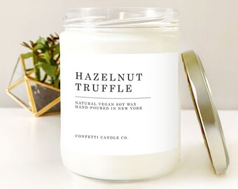 Hazelnut Truffle Vegan Soy Candle