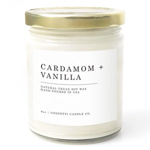 Cardamom Vanilla Soy Candle